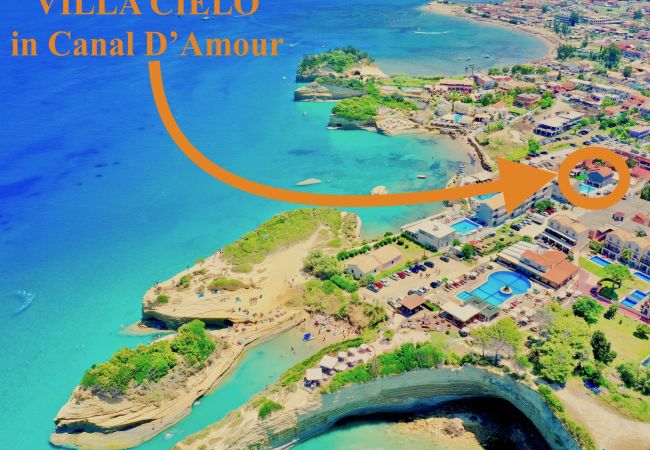 Villa in Sidari - Villa Cielo with private pool in Canal D'Amour Villa in Sidari - Villa Cielo with private pool in Canal D'Amour