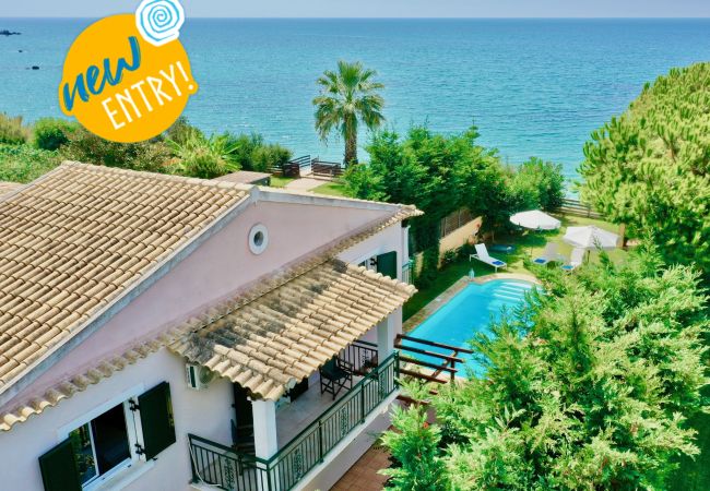 Villa in Chalikounas - Beachfront Villa Rania with private pool Villa in Chalikounas - Beachfront Villa Rania with private pool