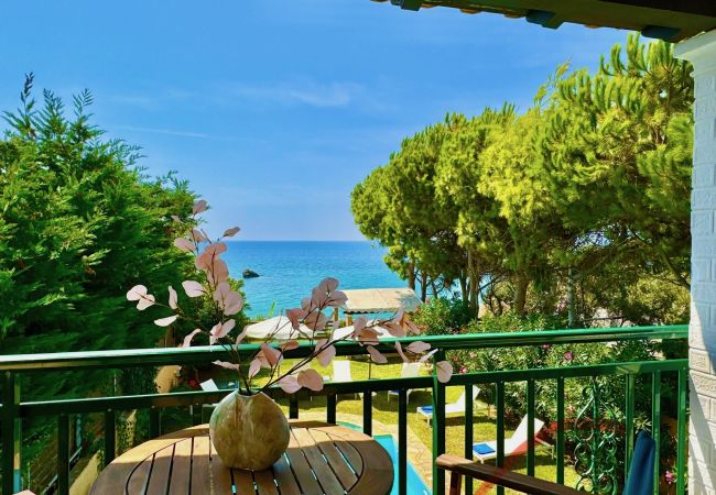 Villa in Chalikounas - Beachfront Villa Rania with private pool Villa in Chalikounas - Beachfront Villa Rania with private pool