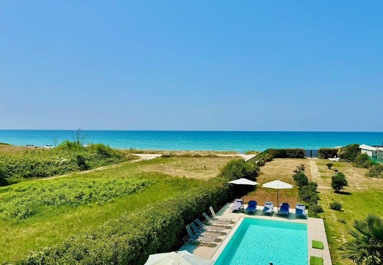 Villa in Acharavi - Beachfront Villa JustRelax with private pool