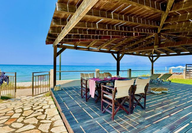 Villa in Acharavi - Beachfront Villa Calypso with private pool Villa in Acharavi - Beachfront Villa Calypso with private pool