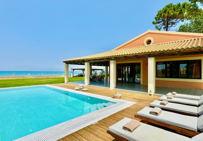 Villa in Acharavi - Beachfront Villa Calypso with private pool Villa in Acharavi - Beachfront Villa Calypso with private pool